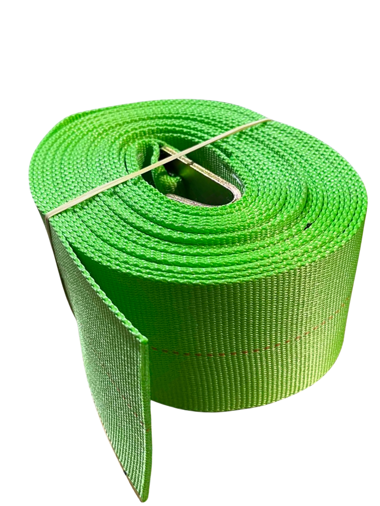 Green Flatbed Straps 4 x 30' Winch Strap 5,400 WLL Flat Hook